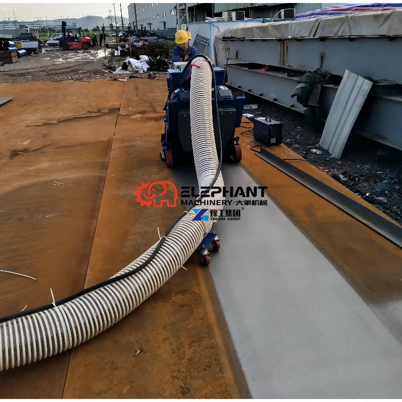 CE Approved 550mm Blasting Width Walk-Behind Road Shot Blasting Machine with Vacuum for Steel Bridge & Concrete Floor Cleaning
