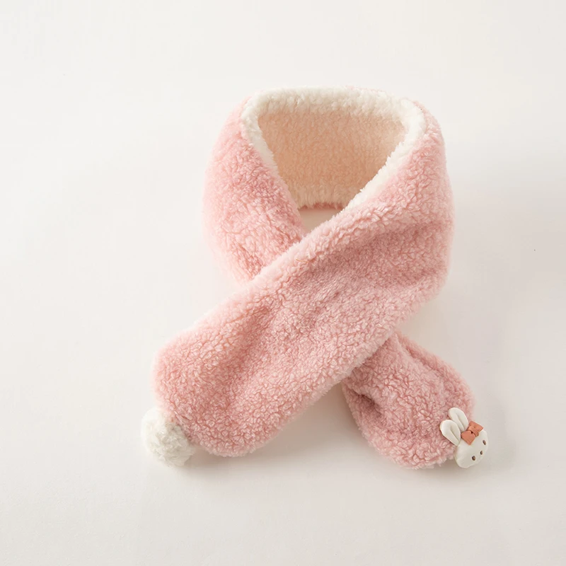 Dave Bella Winter Scarf Baby Girls Scarf Soft Plush Scarves Pink Neck Collar Warmer Stuff Christma Gift DB4237967