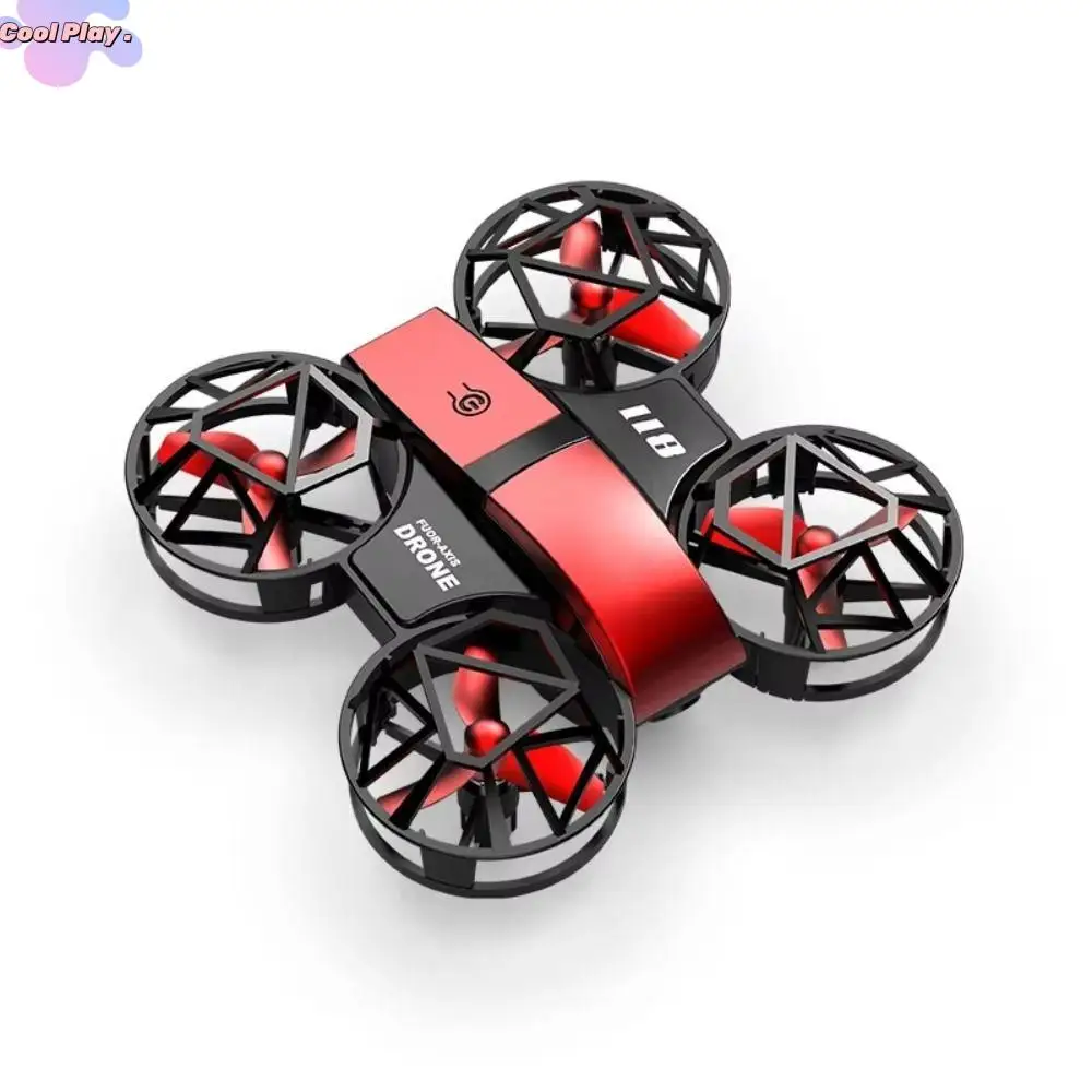 

Flying Mini Remote Control Aircraft Rechargeable Four-axis Rotation Remote Control Drone with Light Portable