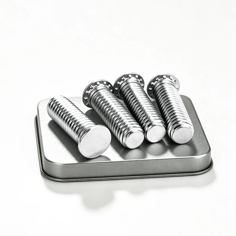 Flush Head Press‑Fit Self‑Clinching Threaded Stud FHS 304 Stainless Steel, PEM Clinch Standoff M3 M4 M5M6M8 Sheet Metal Fastener
