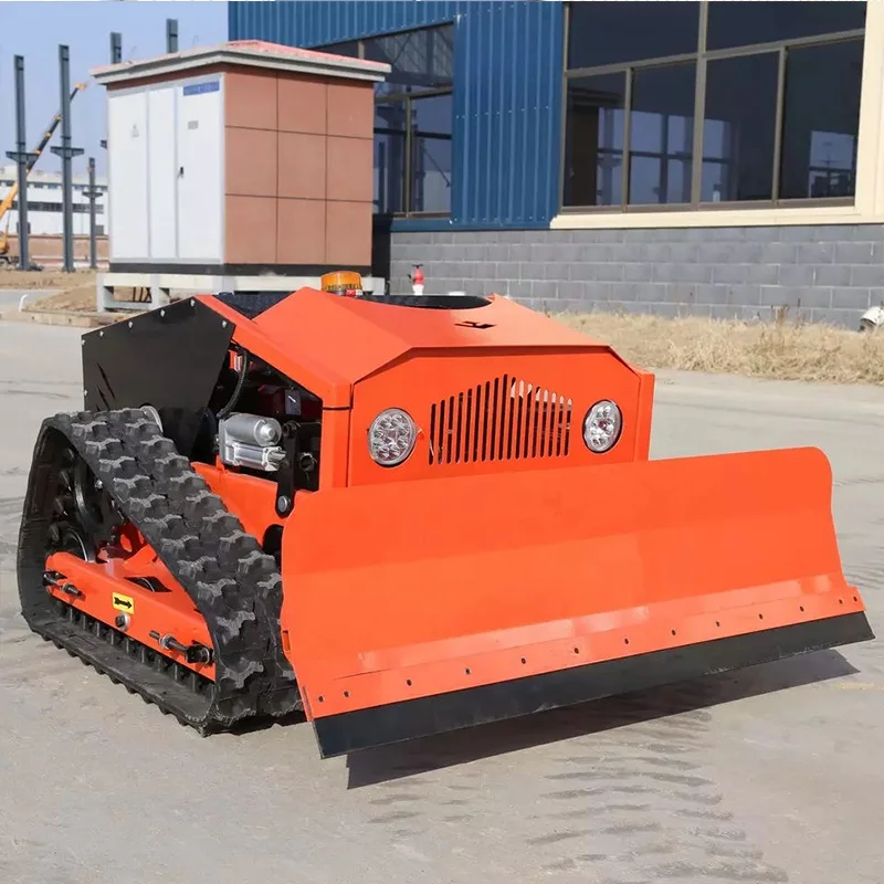 CE Approved Self Propelled Lawn Mower Robot Smart Remote Control Tractor with Snow Plow Borderless Auto Mowing Long