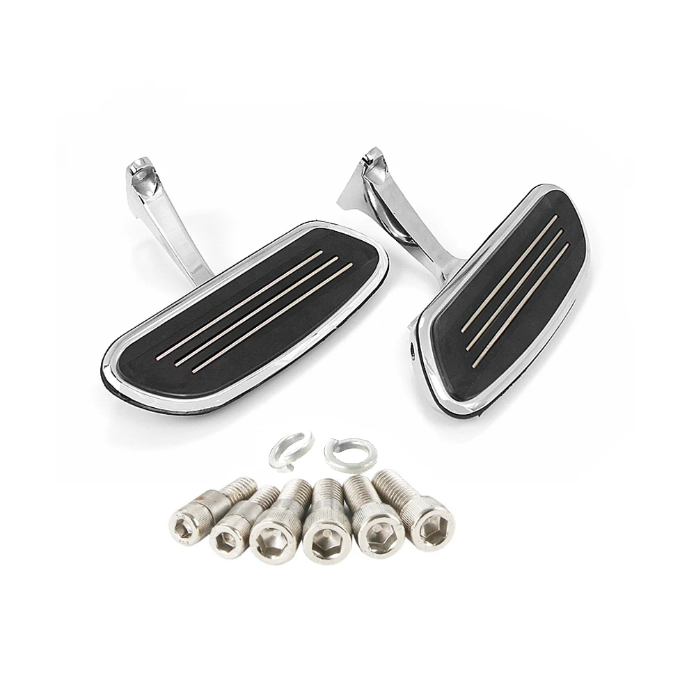 RACEPRO Streamline Passenger Rear Floor Board Aluminum Foot Pegs Foot Board Motorcycle Footrest for Harley Touring 1993-2019