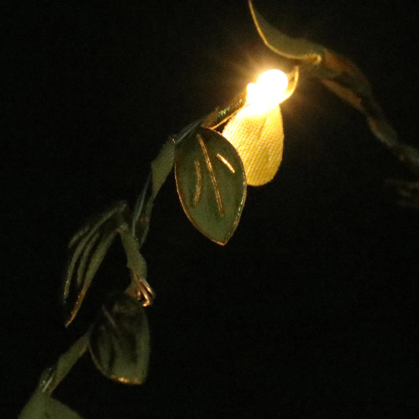 

1Pcs Leaf Rattan Garden Light -Powered Outdoor String Light Golden for Yard Patio Balcony Holiday Xmas Decoration Festive