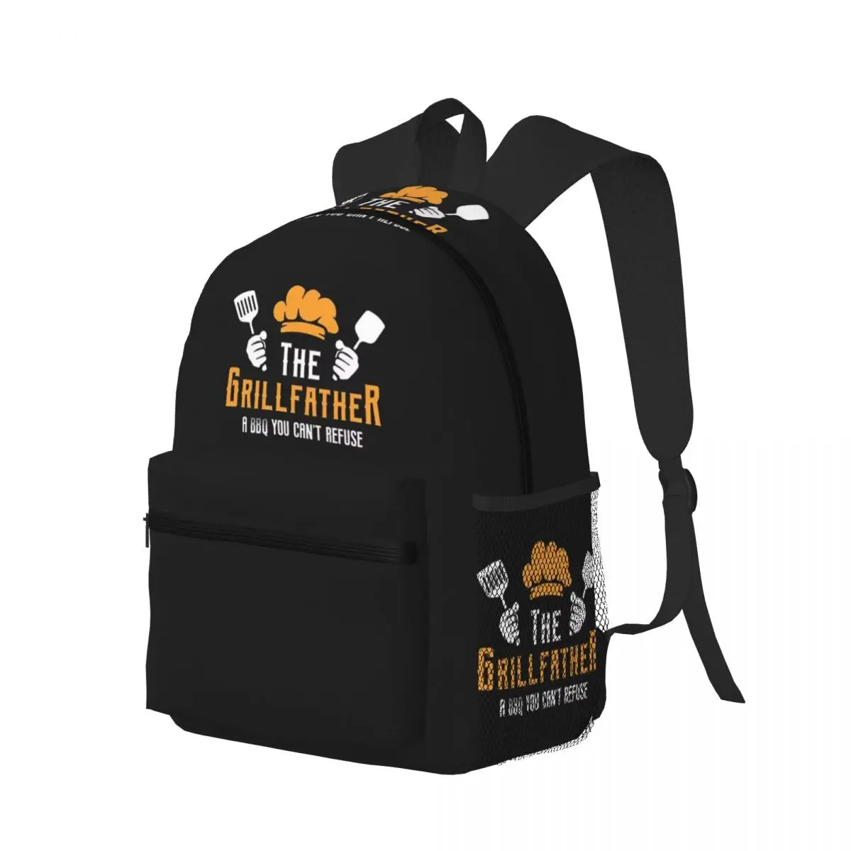 

The Grillfather A Bbq You Can't Refuse Student Backpack School Bag Hiking Travel Daypack for Boys Girls Bookbag Shoulder Bags