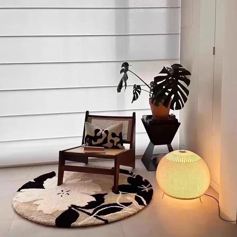 

Spanish Designer Knitted Chandeliers, White Lustre Round Minimalist Creative, Bedroom Dining Room Home Lighting, Interior Decor