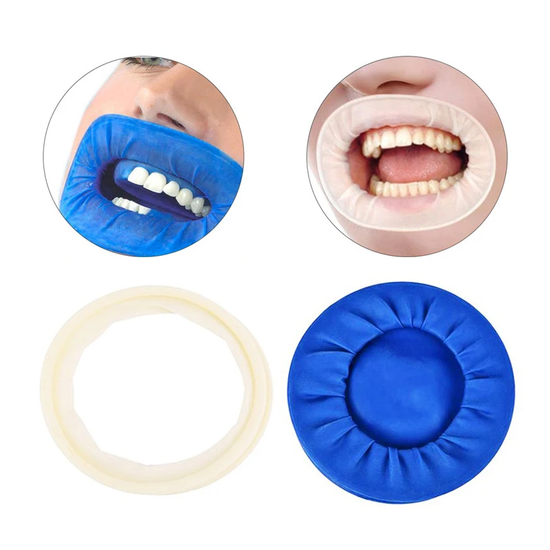 Presa de goma desechable, abridor de boca Dental, retractor Intraoral de labios y mejillas, barrera de goma Natural, herramientas de odontología Oral, 5 piezas