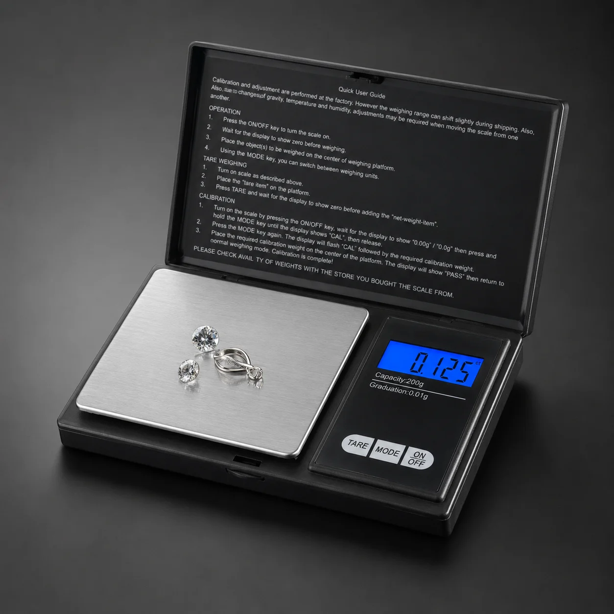 Mini Electronic Scale Pocket Digital Scale for Gold Sterling Silver Jewelry Scale Precision Scale 200/500g/1000gX0.01g/0.1g