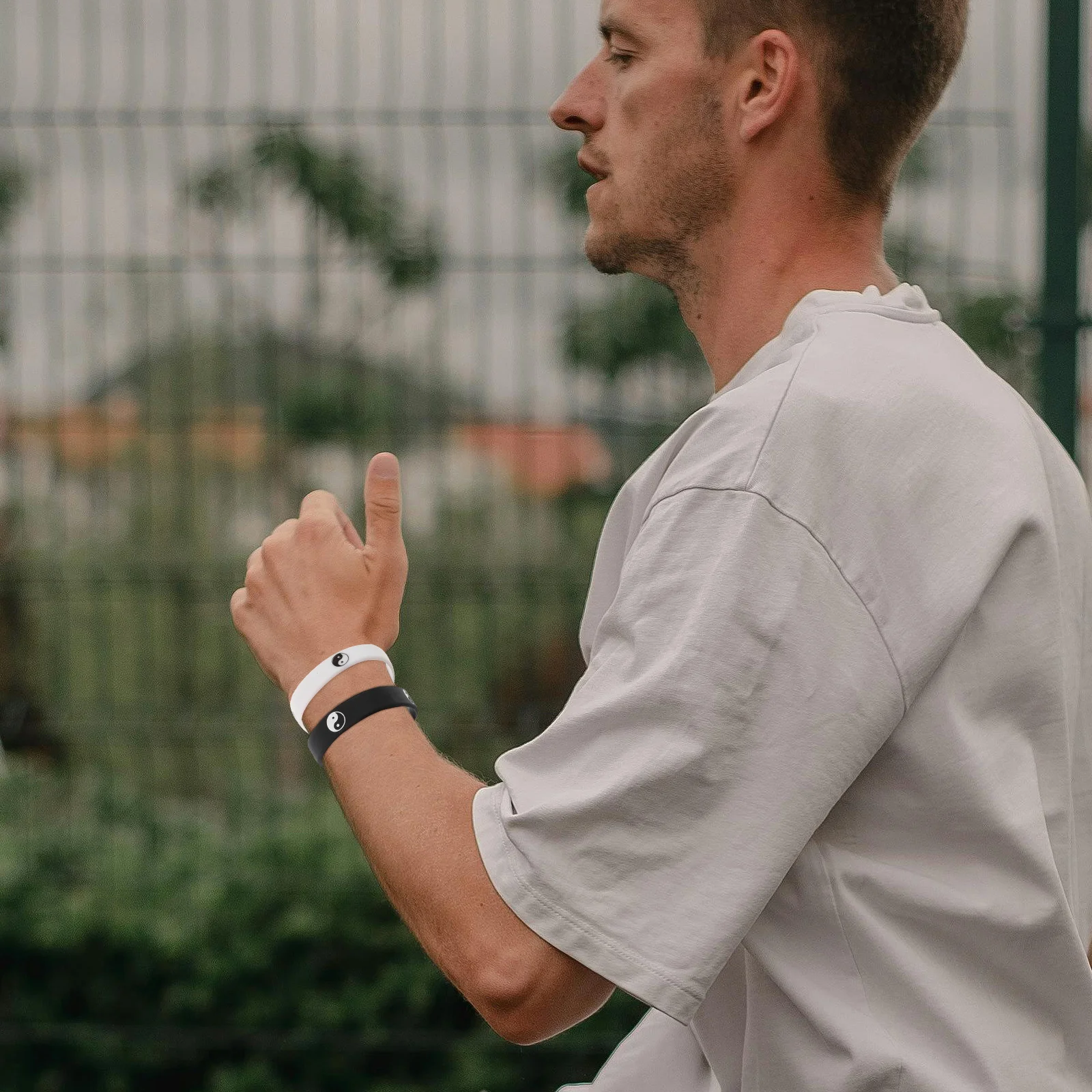 

2 шт. силиконовых браслетов для уличных танцев, тайцзи и спорта, удобные, модные, унисекс, для танцев