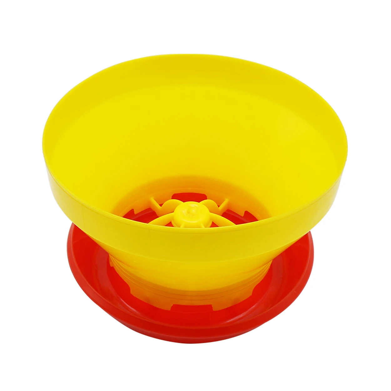 1Pc Chicken Automatic Feeder Poultry without Cover Ground Feed Bucket Pigeon Quail Feeding Bucket Poultry Breeding Supplies