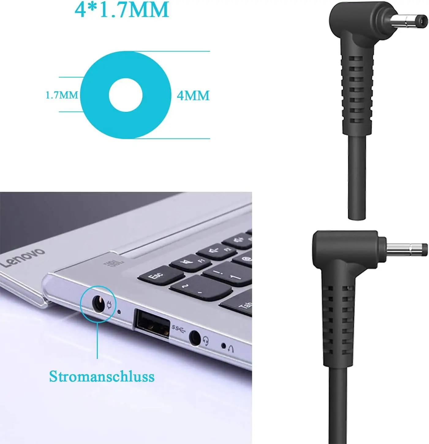 45W/65W 20V2.25A/3.25A 4.0*1.7mm AC Laptop Charger Power Adapter For Lenovo IdeaPad 510 310 110 100s B50-10 Yoga710s 510-14ISK