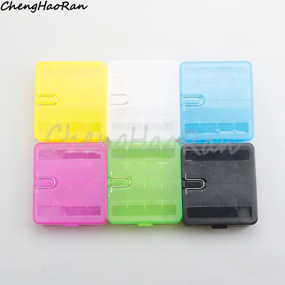 1 Piece Colorful Plastic Battery Box For 4 sections 18650 batteries or 8 sections 16340 Batteries Box Thicken Protect Box