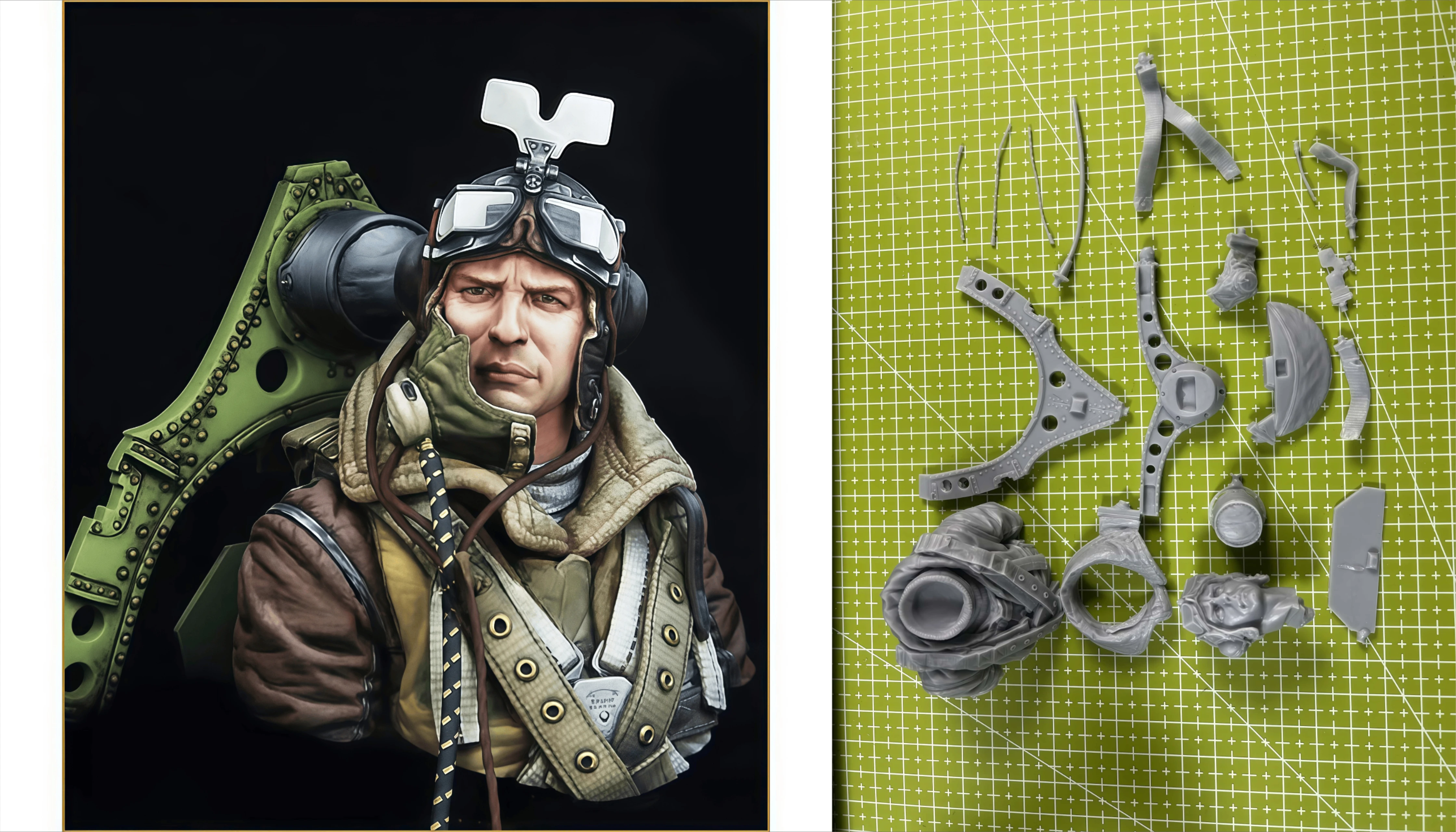 

1/12 модель из смолы в сборе, статуя пилота Gk, неокрашенная, необходимо собрать