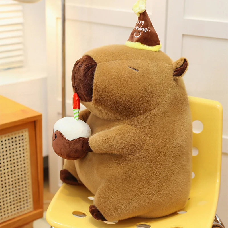 

Kawaii Plush Toy Cute Capybara Stuffed Doll Birthday Gift for Kids Adorable Funny Animal Soft Toy