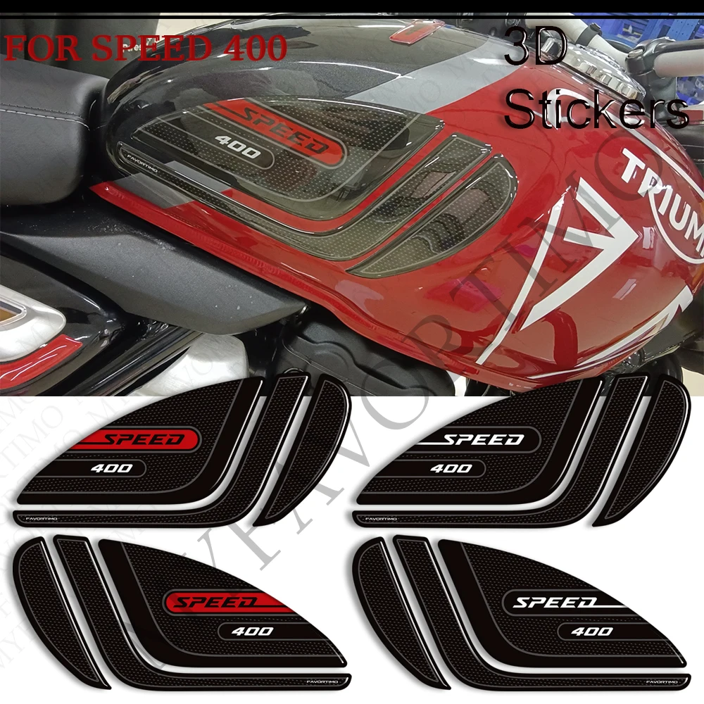 For Triumph speed 400 2024 2025 Motorcycle Tank Pad Side Grips Gas Fuel Oil Kit Knee Fairing Fender Wheels Protector Stickers