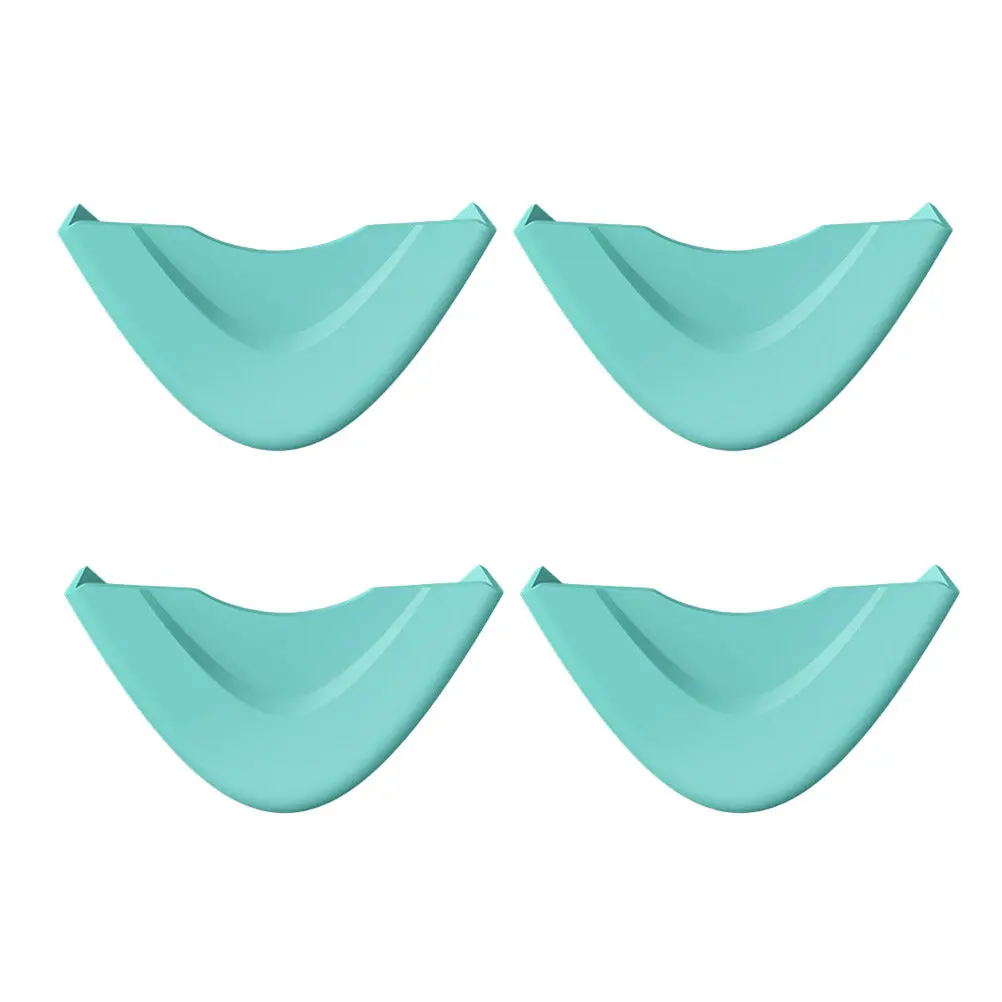 

4Pcs Baby Safety Corner Protector Soft Silicone Table Anti Crash Furniture Protective Cover Light Green