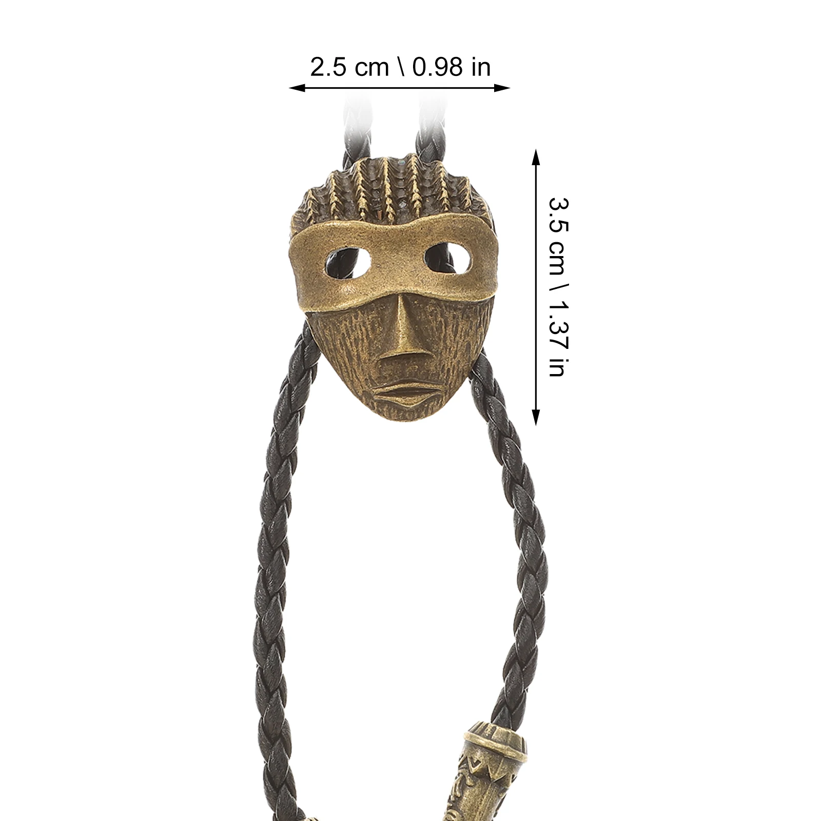 

Retro Bolo Tie Necklace PU Alloy Mens Cowgirl Accessories Western Style Vintage Charm Cowboy Necktie Shirt Chain