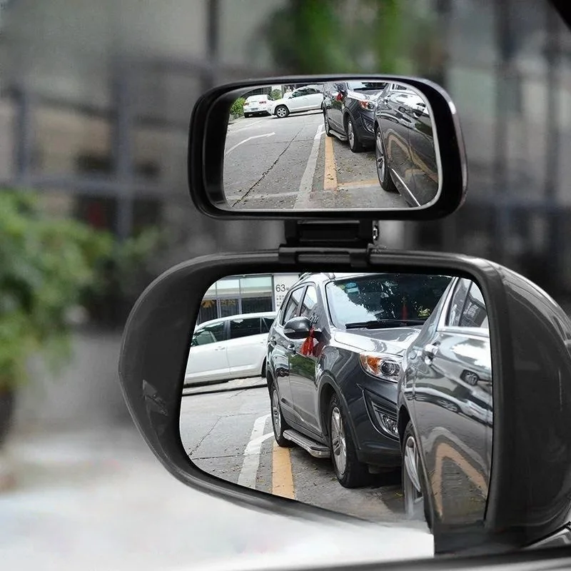

Car Reversing Rearview Mirror External Retrofit Mirror Adjustable Reflective Wide-angle Blind Spot Mirror Enlarged