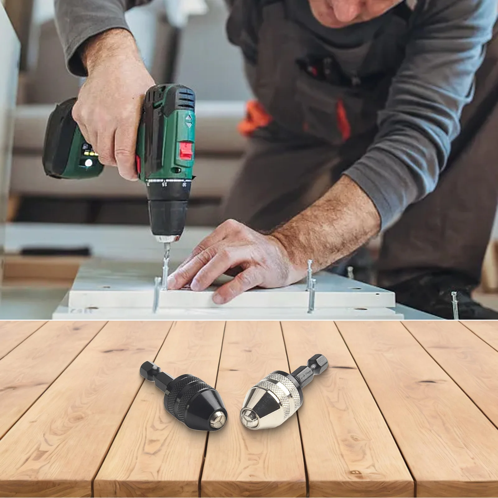 Quick Change Driver Hex Shank Drill Bit Use Conventional Drill Bits Hex Shank For Quick Swaps For 1/4\" Impact Drivers