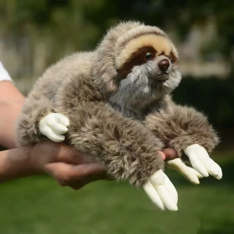 

35 см имитация реалистичных животных, трех пальцев, ленивец, плюшевая кукла, игрушка, мягкий диван, автомобильная кровать, подушка, декор комнаты, украшение для детей и взрослых, подарок