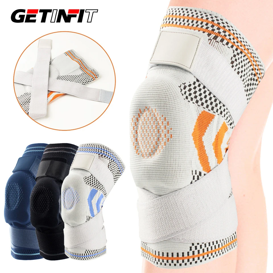 

1Pcs Knee Support Side Stabilizers Patella Gel Pad Compression Professional Knee Brace Knee Sleeve Bandage Pain Relief Neutral