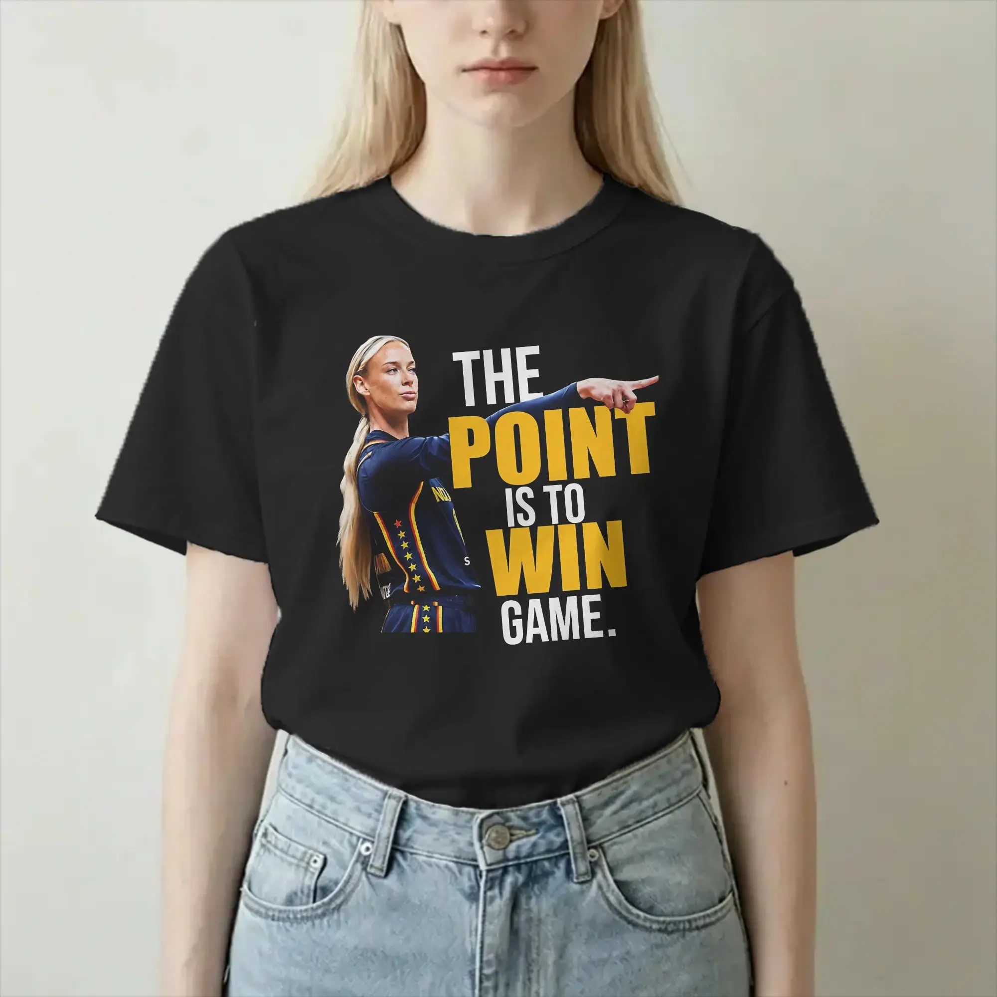 Funny Sophie Cunningham Basketball Number 8 T-Shirts Women Crewneck 100% Cotton T Shirts Short Sleeve Tee Shirt Printed Clothes