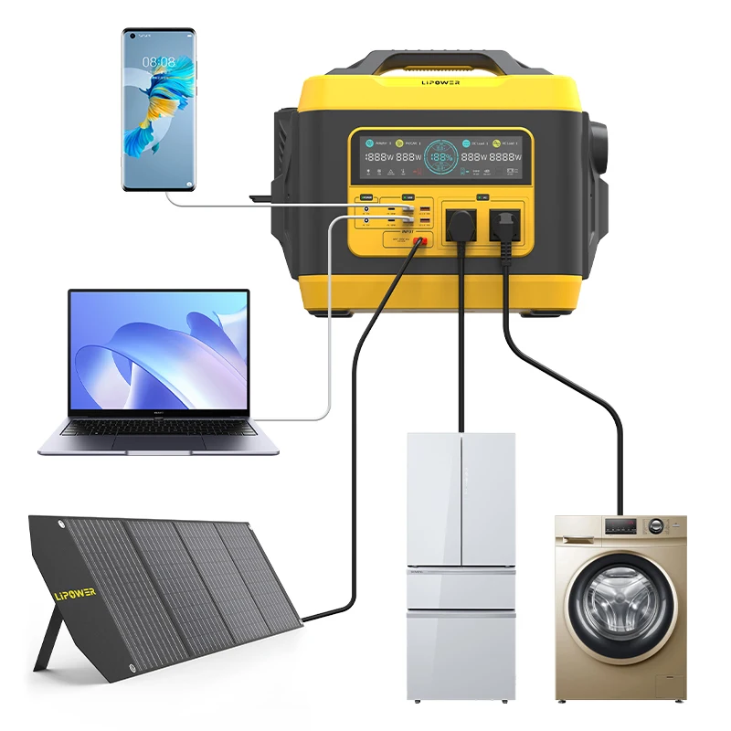 

Lipower Power Station 3000w 2880wh Lifepo4 Battery UPS Function 2hrs Fully Charged Outdoor Portable Power Station