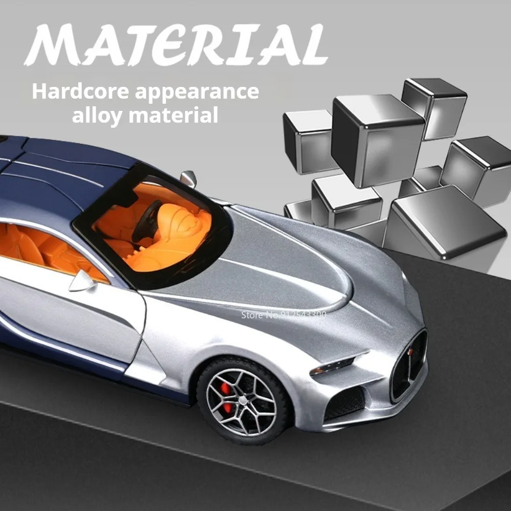 Modèle de voiture en alliage Divo atlantique 1:32, jouet en métal moulé sous pression, son et lumière, jouets à tirer, modèles de supercar de haute Simulation pour enfants, cadeaux