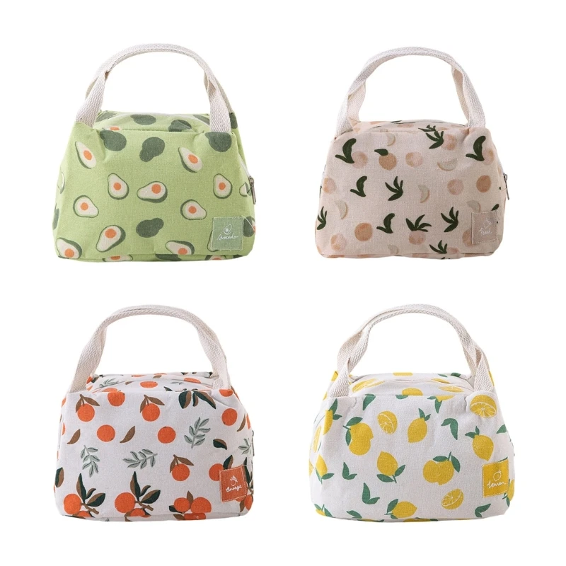 Portable School Travel Handbag Keep Warm Cold Lunch Carry Bag For School Office Outdoor Activity Enduring