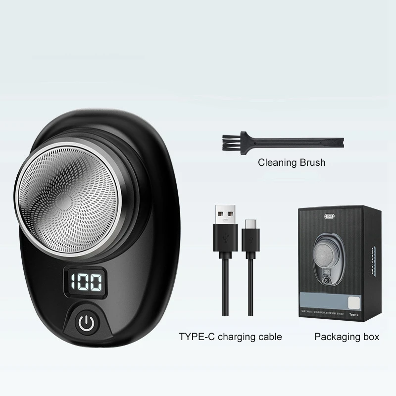 ผู้ชายมินิไฟฟ้าเดินทางเครื่องโกนหนวดไฟฟ้าขนาดพกพาล้างทําความสะอาดได้แบบพกพาเครื่องโกนหนวดไฟฟ้าไม่เจ็บปวด