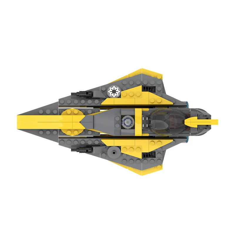 235ピース プレーンスウィフト デルタ-7 宇宙戦闘機 MOC カスタマイズ モジュラービルディングブロック キッズブリック シンプルデザイン DIYおもちゃ クリスマスギフト