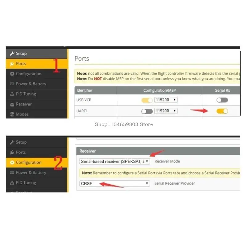 Subminiature ELRS 915MHz CRSF Receiver with Wire Reliable Transmission