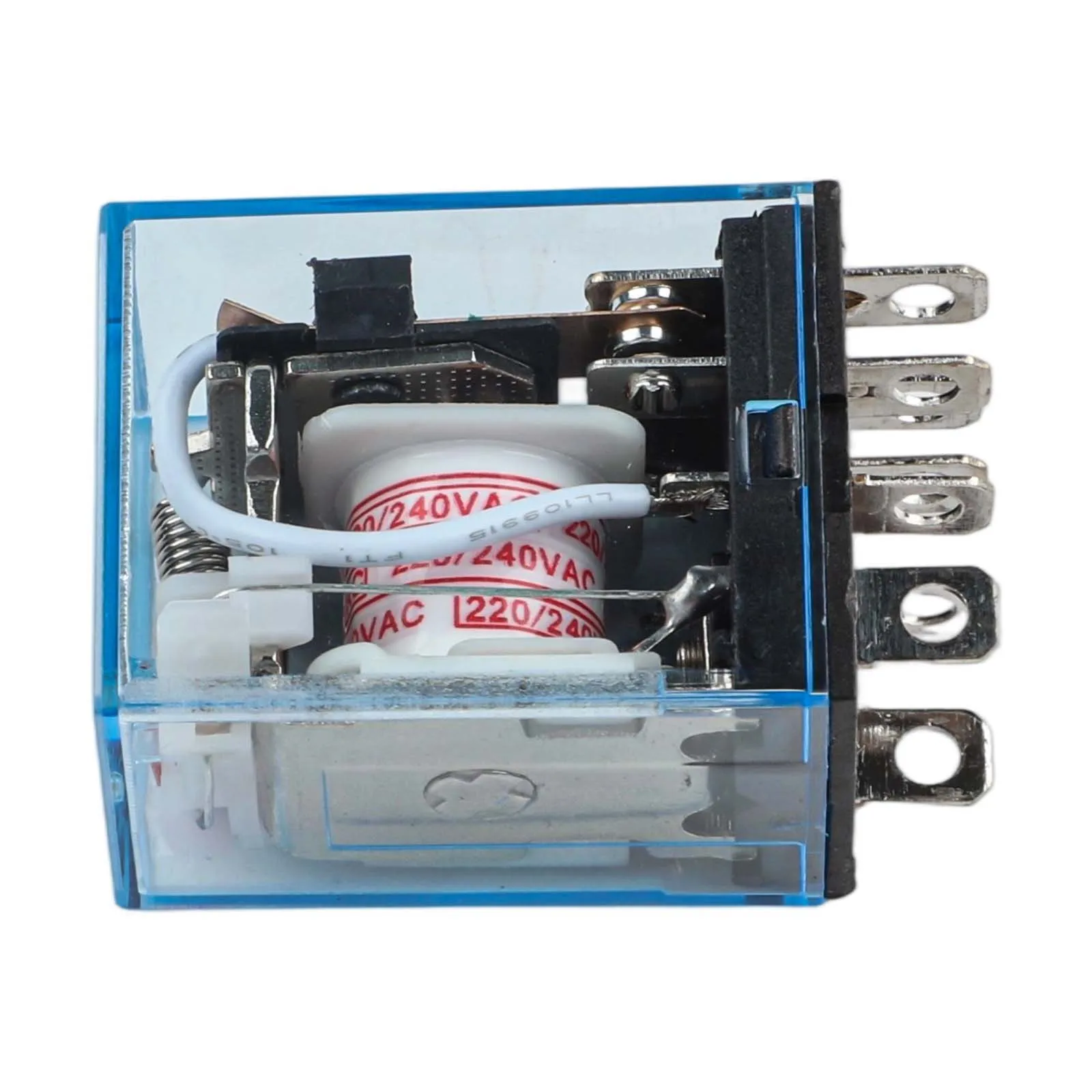 LY2NJ DIN السكك الحديدية مرحل كهرومغناطيسي صغير مع DC12V/24V/AC24V/110V/220V لفائف الطاقة 8Pin المقبس قاعدة وشملت