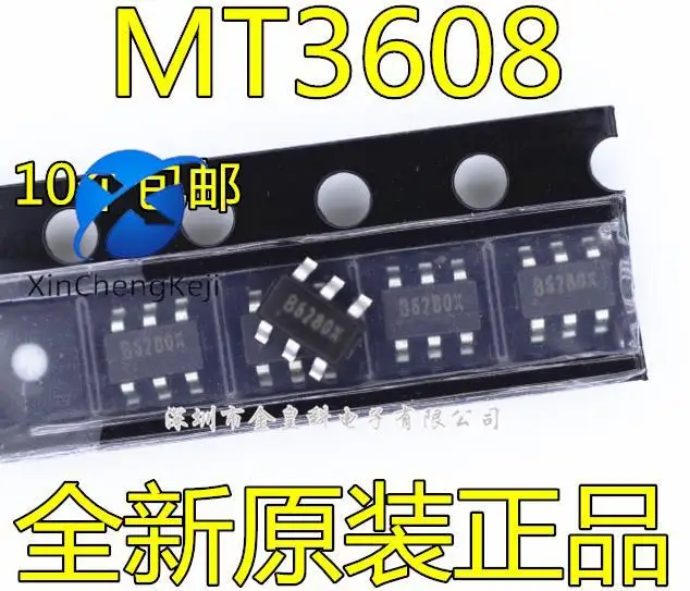 

30pcs original new MT3608 silk screen B628 SOT23-6 mobile power 5V/1.2A