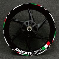 Motorcycle Wheel Sticker Reflective MotorBike 17 Rim Strips Decals Accessories For DUCATI MONSTER 1200 1098 821 797 796 620