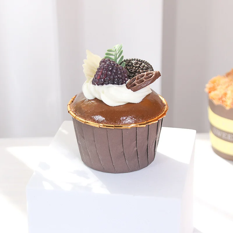 1/2/6 stücke Gefälschte Kuchen Weichen Geschmack Kuchen Modell Simulation Requisiten Lebensmittel Modell Schrank Dekoration Hochzeit Requisiten Maßstab Modell Dekoration – Detail 9