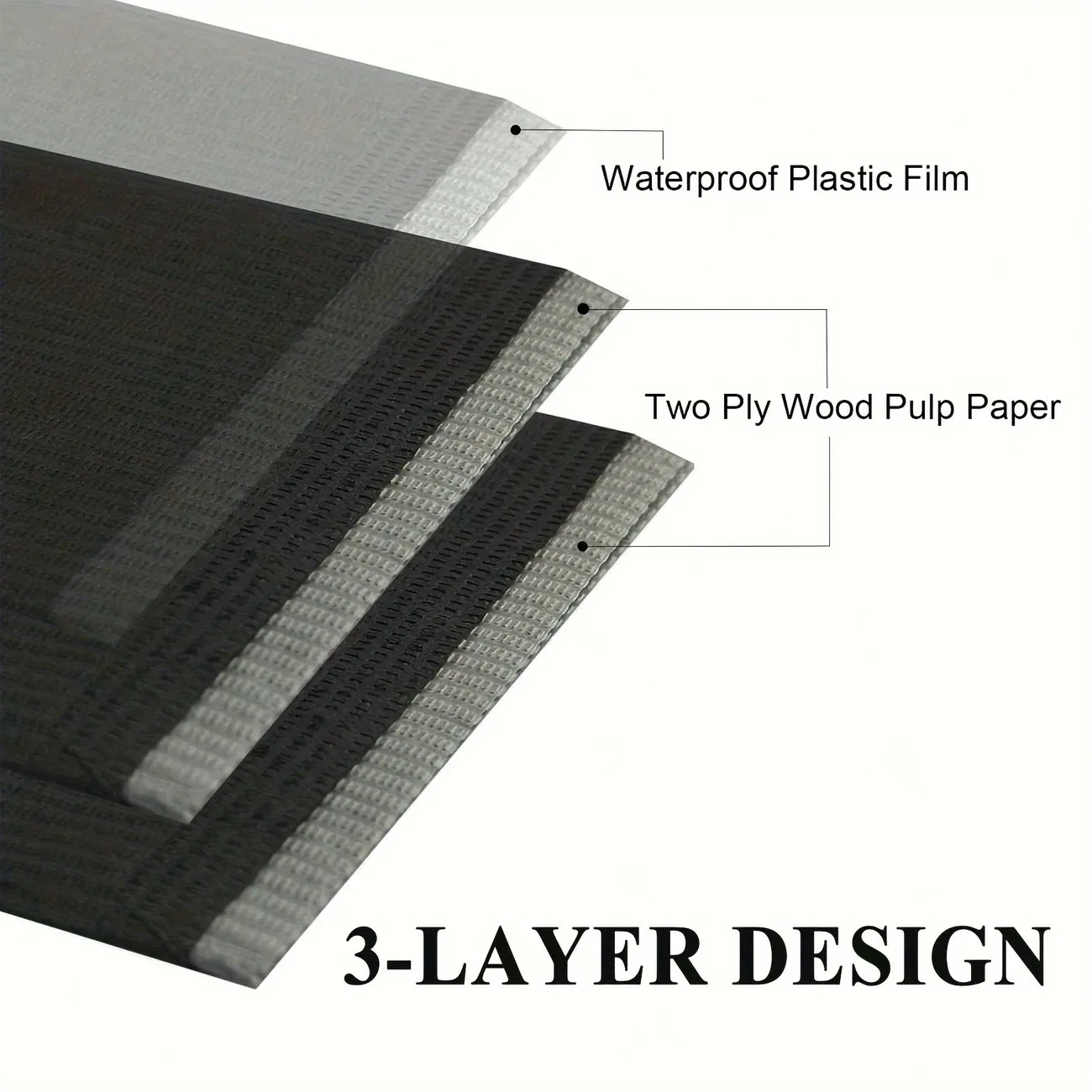 50 Stück Einweg-Nagelkunst-Tischhandtücher, 33,02 cm x 45,72 cm – 3-lagige wasserdichte Zahnlätzchen für oder Tablettabdeckung und Nageltischabdeckung