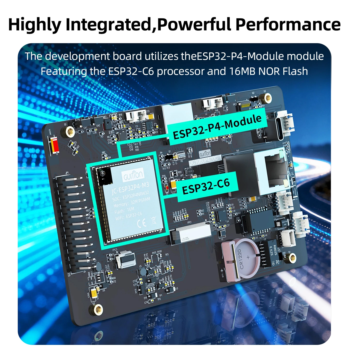 ESP32-P4 ESP32-C6 Development Board WiFi 6 BT BLE5 7 Inch IPS Touch Screen Smart Display 100Mbps Ethernet 2MP Camera RISC-V MCU