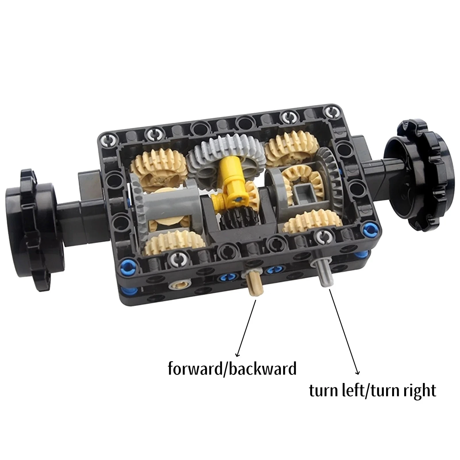 MOC-19788 Tank Remote Control Steering System Gear Differential  Building Block Puzzle Toy Educational Assembling Small Partical