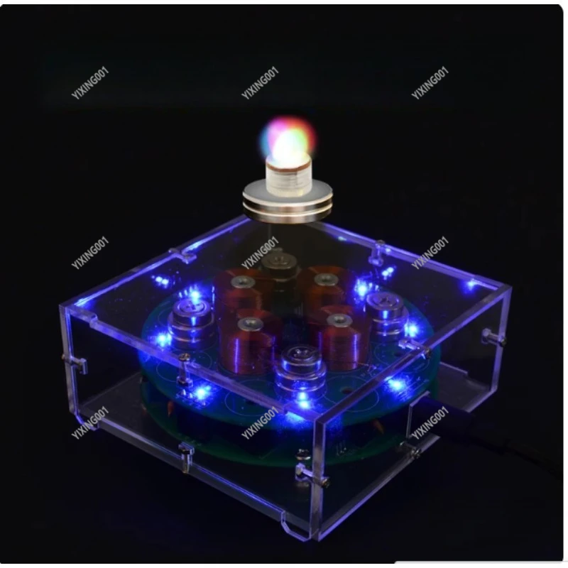 

Magnetic Levitation DIY Kit Electronic Production Learning Experiment Push down with Loose Parts And Finished Products