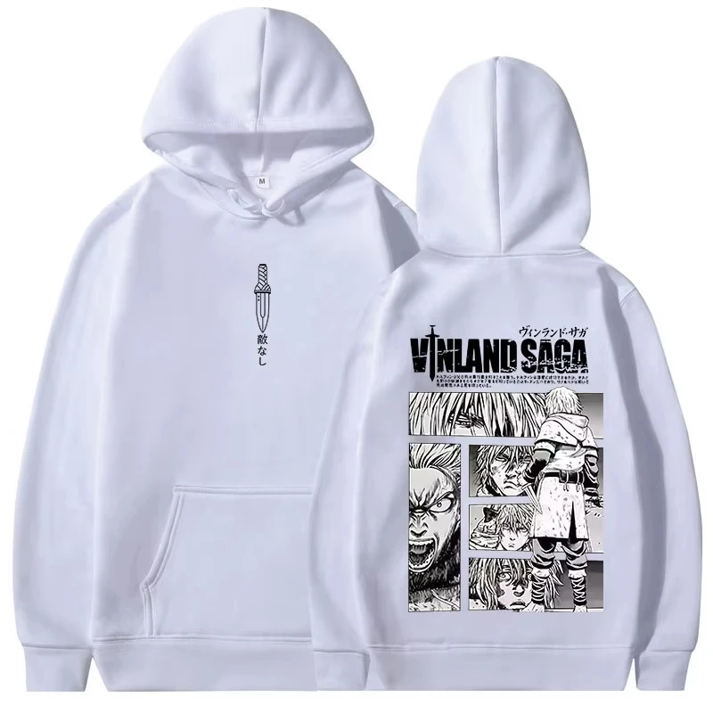Vinland Saga Hoodie Herren Damen Baumwollfleece Grafik-Druck Wikinger Japanischer Anime Winter Warmer Streetwear Pullover 2026 Bestseller – Detail 3