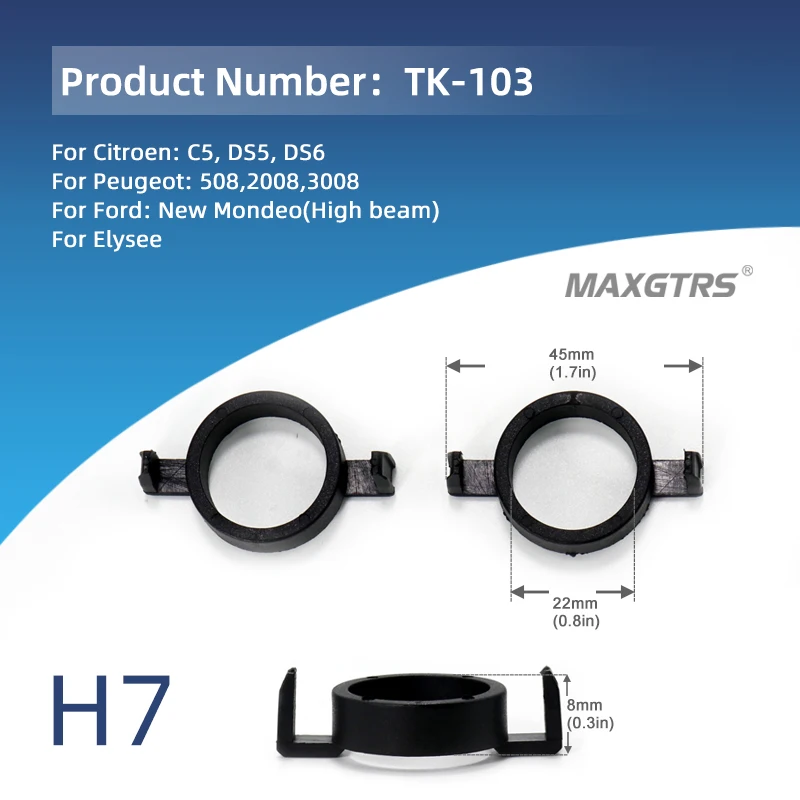 H1 Led H7 Lamp Houders Adapters Base Voor Bmw Audi Vw Magotan Buick Nissan Citroen Peugeot Focus Kia Hyundai Skoda octavia