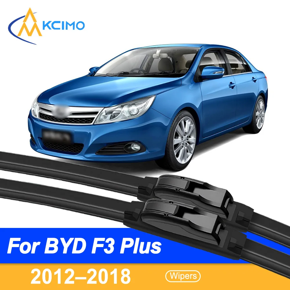

Silicone Car Wiper Blades for BYD F3 Plus (Surui) 2012–2018 - All-Weather Silent Wiper Blades, Quick Release Clip