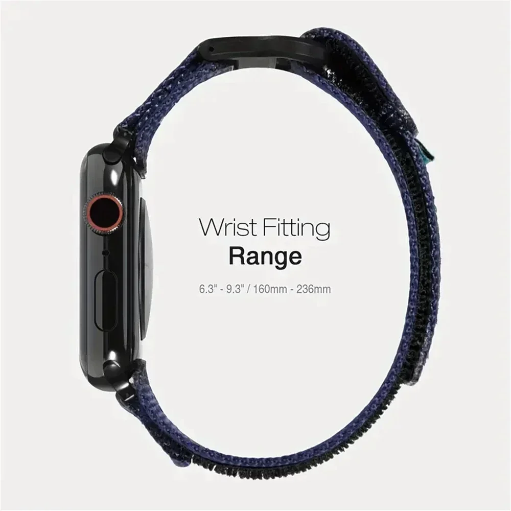 Sport Nylon Loop Strap for Apple Watch Band 49mm 45mm 44mm 42mm Outdoor Breathabl Bracelet for IWatch 9 8 7 41mm Ultra SE 6 40mm