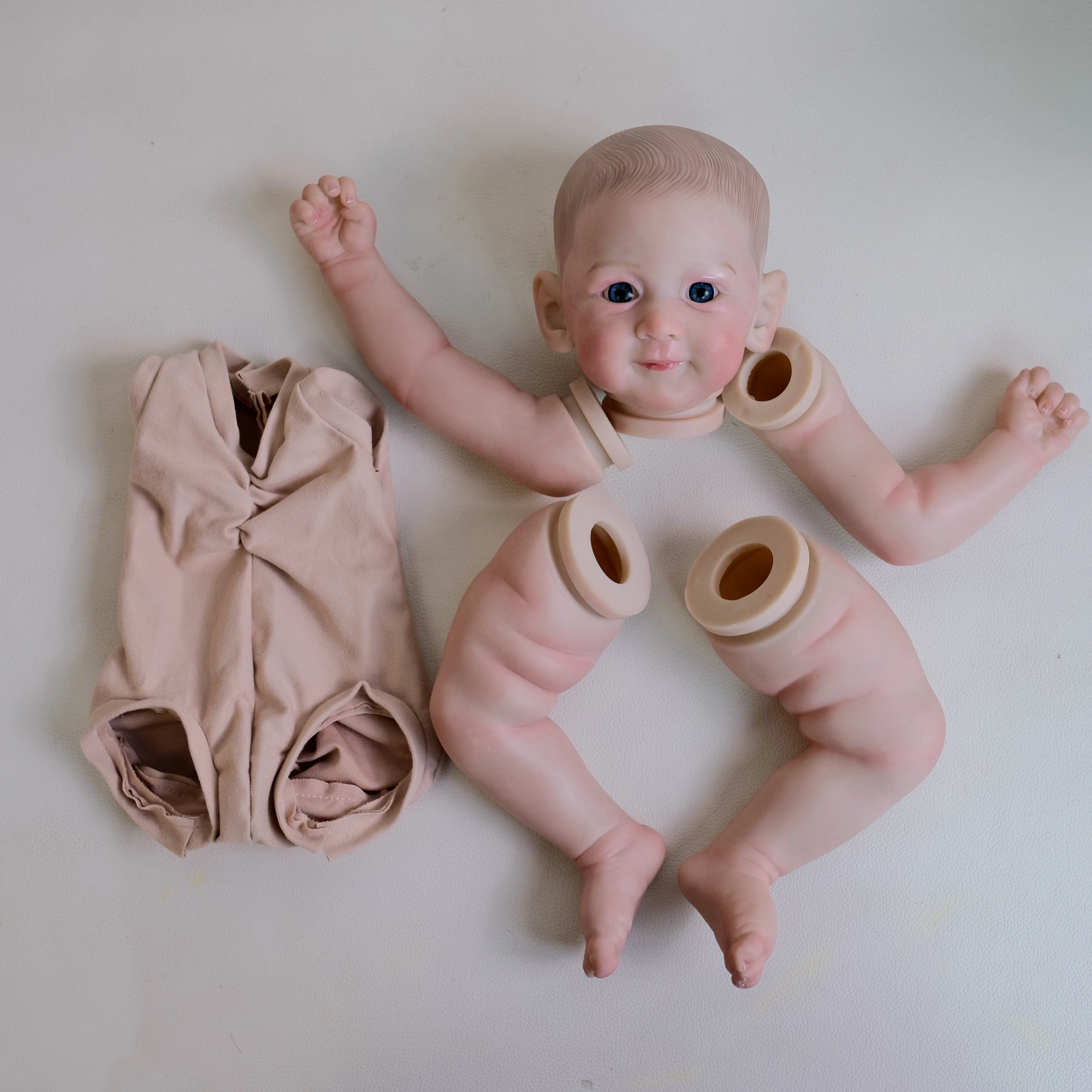 NPK Baby Doll Reborn Prince Henry da 20 pollici - Parti realistiche di bambola con finitura flessibile e morbida al tatto già dipinte