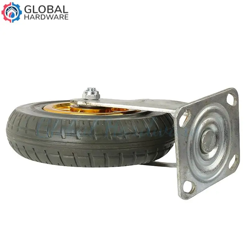 

8-Inch Full-Glue Universal Wheel: Ultra-Quiet Wear-Resistant & Shockproof Caster Ideal for Warehouse Shelf Equipment