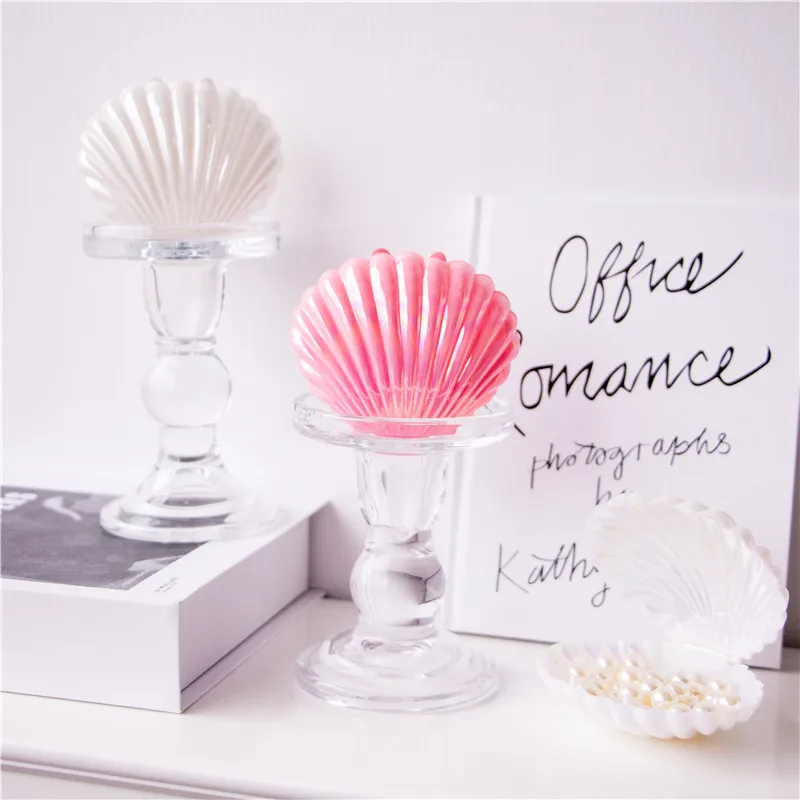 5/10 قطعة صناديق الحلوى قذيفة لطيف هدية أكياس التعبئة والتغليف ماكياج مجوهرات صناديق تخزين صدف ديكور حفلات الزفاف لصالح صندوق