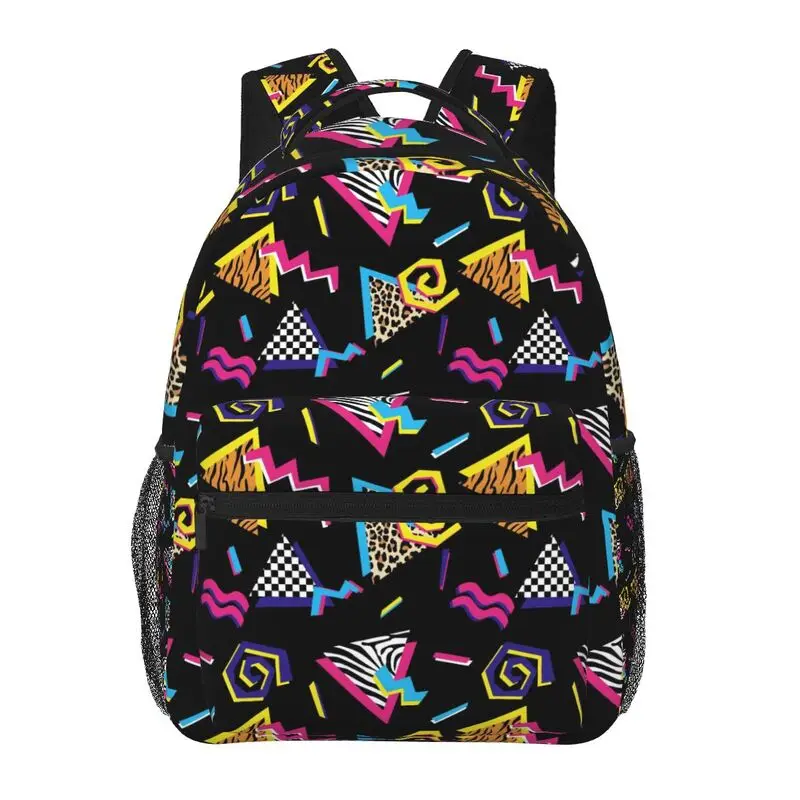 

Funny 80S 90S Pattern Backpack Casual Hiking Camping Travel Backpacks Lightweight Daypack Bag Women Men Bookbag
