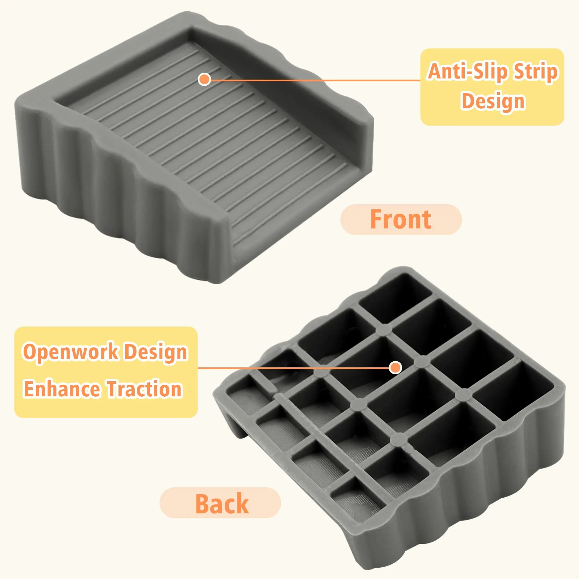 2/4pcs Two-Way Door Stoppers Cube Doorstops Door Stops for Bottom of Door on Home Office Carpet Concrete Tile Wood Stopper Wedge