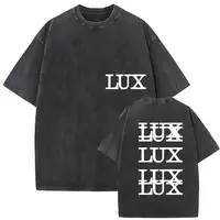 Rosalia Lux Tour 2025 nueva camiseta lavada Vintage Harajuku camisetas estéticas de gran tamaño camisetas de algodón estampadas camiseta Unisex