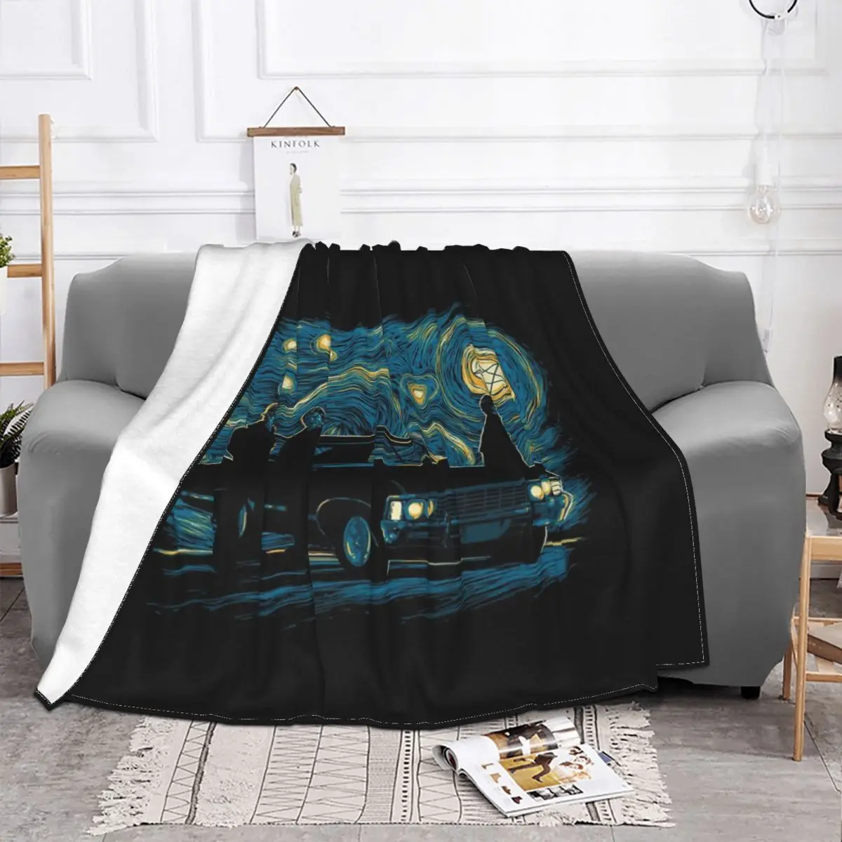 Supernatural Night Plush Blankets Quilt For Bed Blankets And Throws Throw Blanket